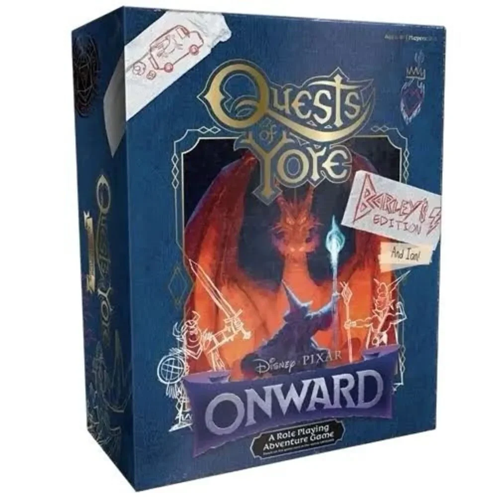 Brand New Disney Pixar Onward Quest of Yore Role Playing Board Game Barley’s